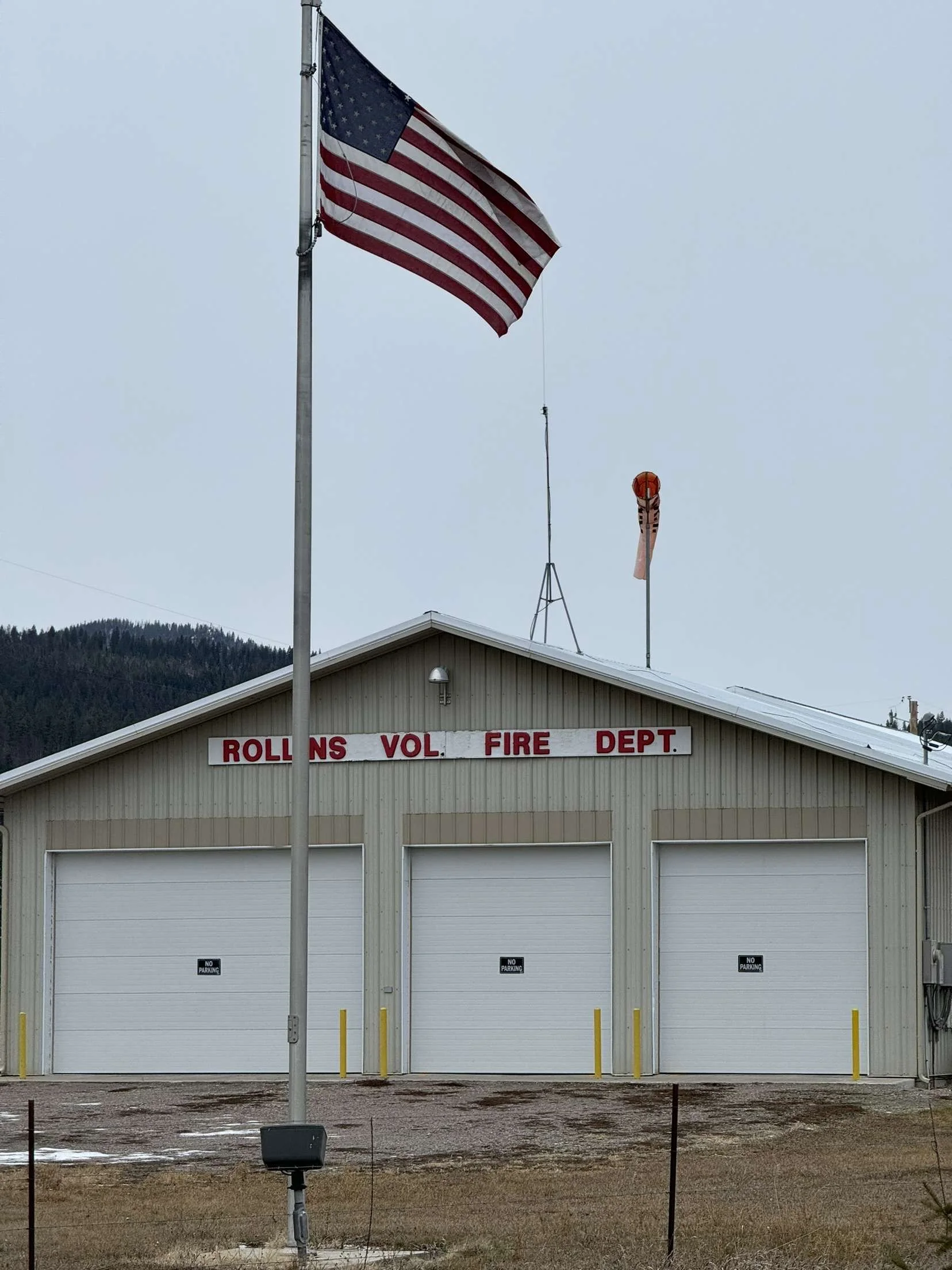 Rollins Volunteer Fire Department crew members
